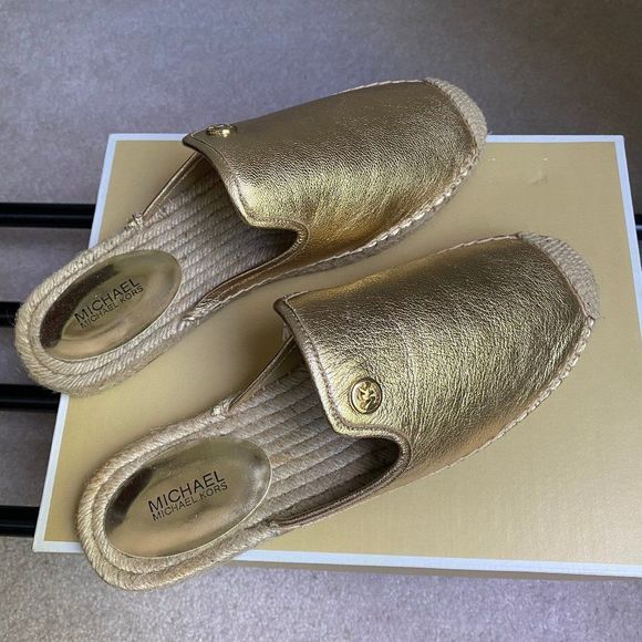 MICHAEL KORS Women Kemper Leather Espadrilles - NEW NWB - Picture 7 of 10
